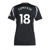 Camisa de Futebol Arsenal Takehiro Tomiyasu #18 Equipamento Secundário Mulheres 2024-25 Manga Curta